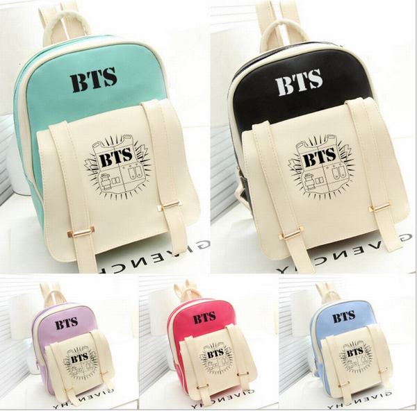 BTS ���������� PU����˫�������  5ɫ���� 3���� 31X25X10CM