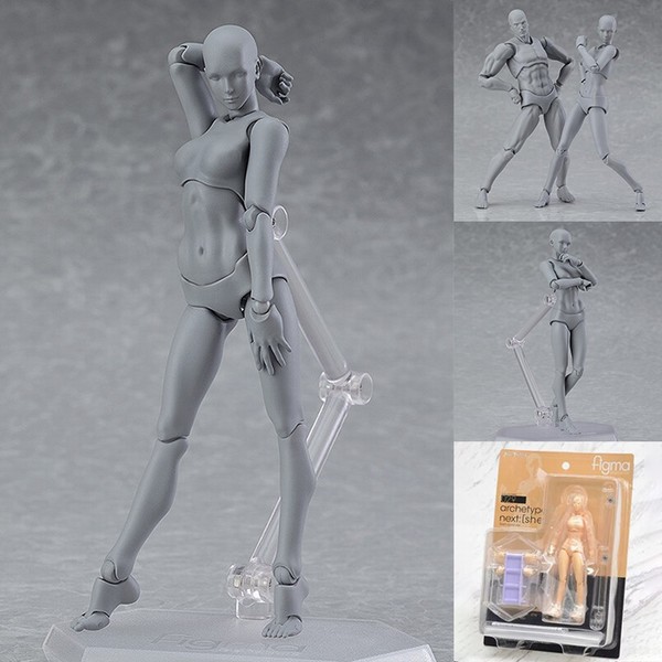 Figma ��ɫ����2.0 Ů�� ����� ��ɫ�ɶ��ְ�ڼ� 15CM  һ��50��