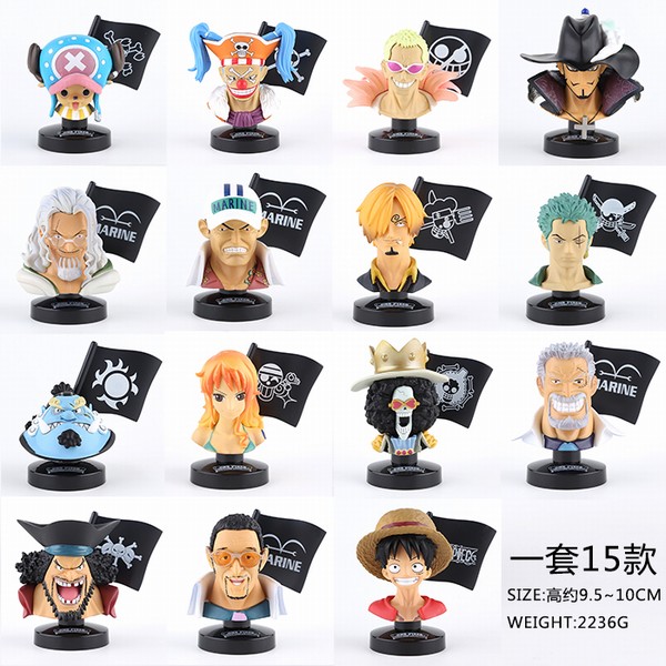 ONE PIECE ������15����ͷ����һ�׺�װ�����ְ�10CM