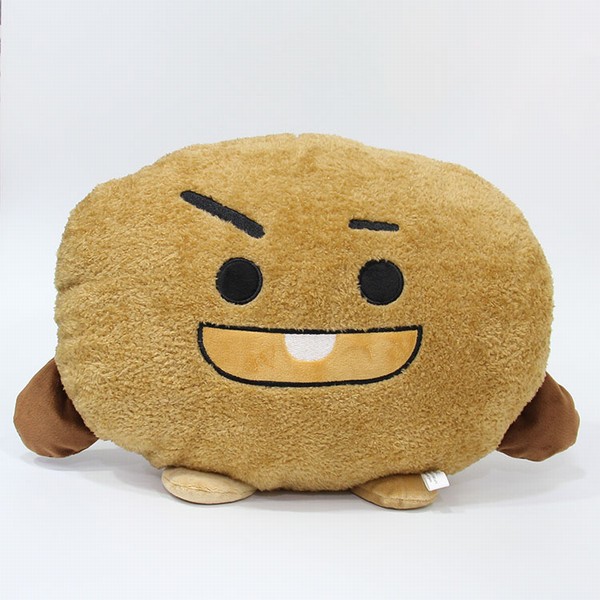 BTS ���������� BT21 ��ɫë�޿�ͨ��ż���� 38X30CM