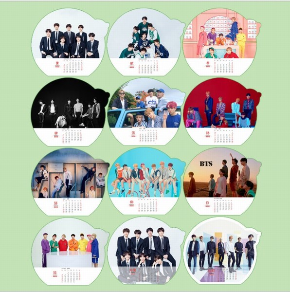 BTS ���������� XTL027 BTS����С̨�� 2019������ 12.5X14.5CM 5������