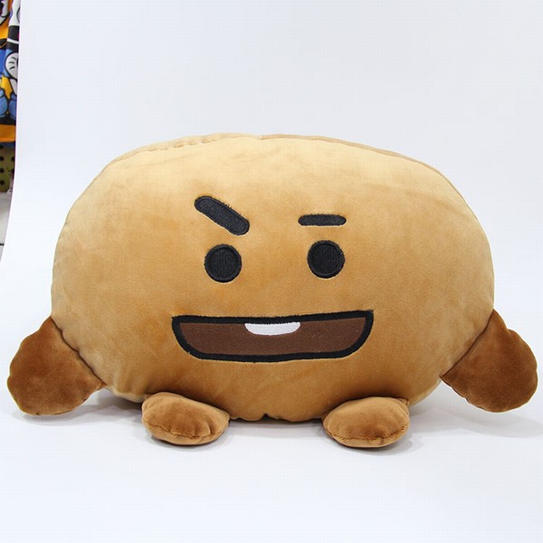 BTS ���������� BT21 ſ��ë�ޱ���������ɫ���� 40CM 0.26KG