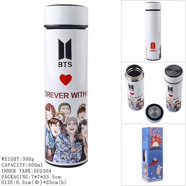 BTS ���������� ���Ŀ� ȫ�����˫�� 304������ڵ� ���±����� 500ML