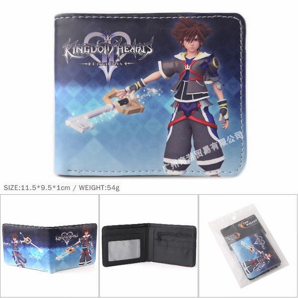 ֮Kingdom Hearts˿ PUбƶ۶̿Ǯ 11.5X9.5X1CM 54G