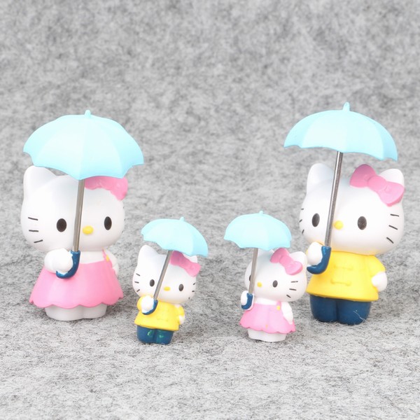 HelloKittyè4���ɡKT��װ�ְ�ڼ�ģ�� 4-6CM 0.08KG