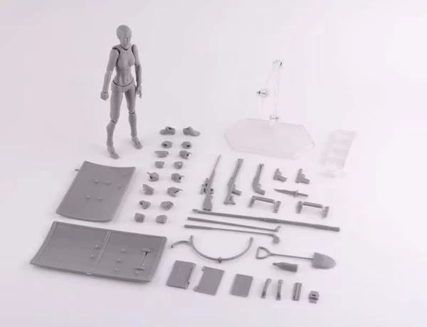 Figma 2.0 ���� Ů ��ɫ �����������װ ��װ�ְ�ڼ�ģ�� 15CM һ��90��