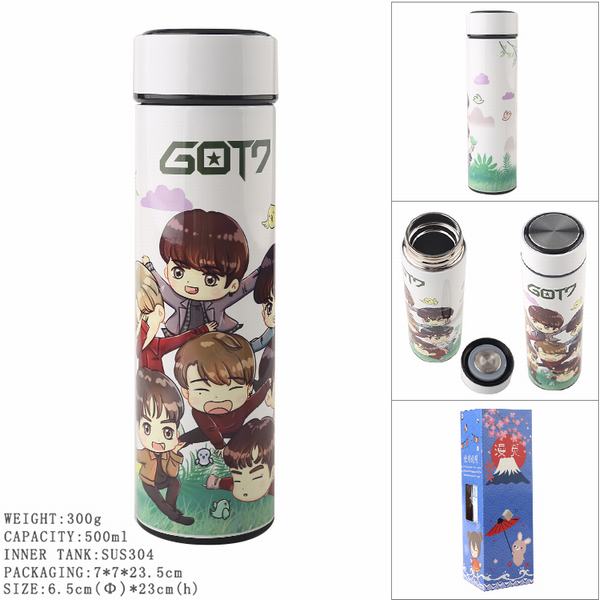 GOT7����������� ȫ�����˫�� 304������ڵ� ���±� 500ML