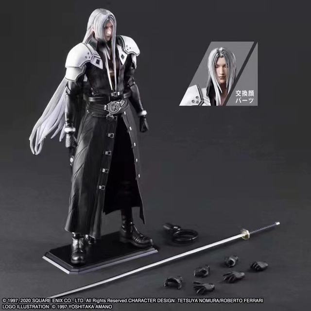 PLAY ARTS  ջ7ư  FF7  Remake  ˹ ؽȫɶ װְ  Լ25cm һ24