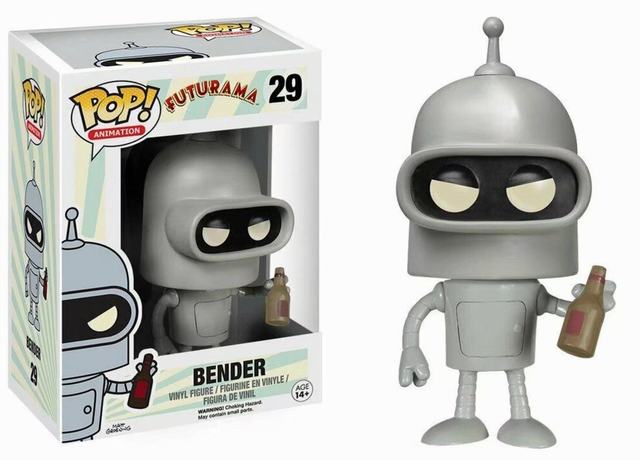 Funko pop 29 FUTURAMA ɳδ Bender ɫ װְ Լ10cm һ72