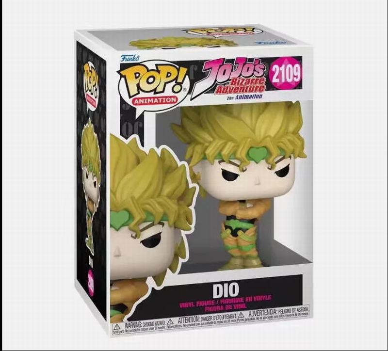 FUNKO POP JOJO������ð�� ������ �ϰ� dio ��װ�ְ� ��Լ10cm