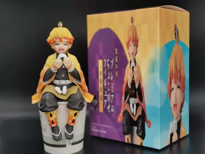 鬼灭之刃  我妻善逸  坐姿饭团  盒装手办 高14cm 一箱150个 鬼灭之刃  我妻善逸  坐姿饭团  盒装手办 高14cm 一箱150个